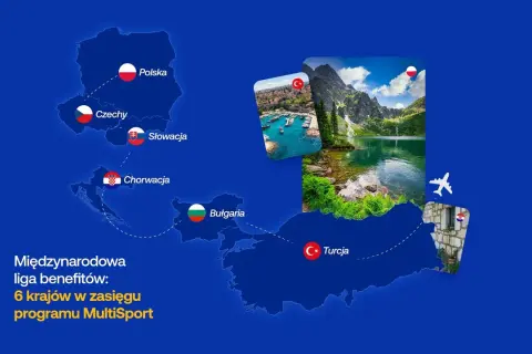Mapa Europy z zaznaczonymi krajami: Polska, Czechy, Słowacja, Chorwacja, Bułgaria, Turcja.
